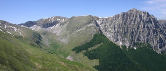 Veduta panoramica dei Monti Sibillini Veduta panoramica dei Monti Sibillini